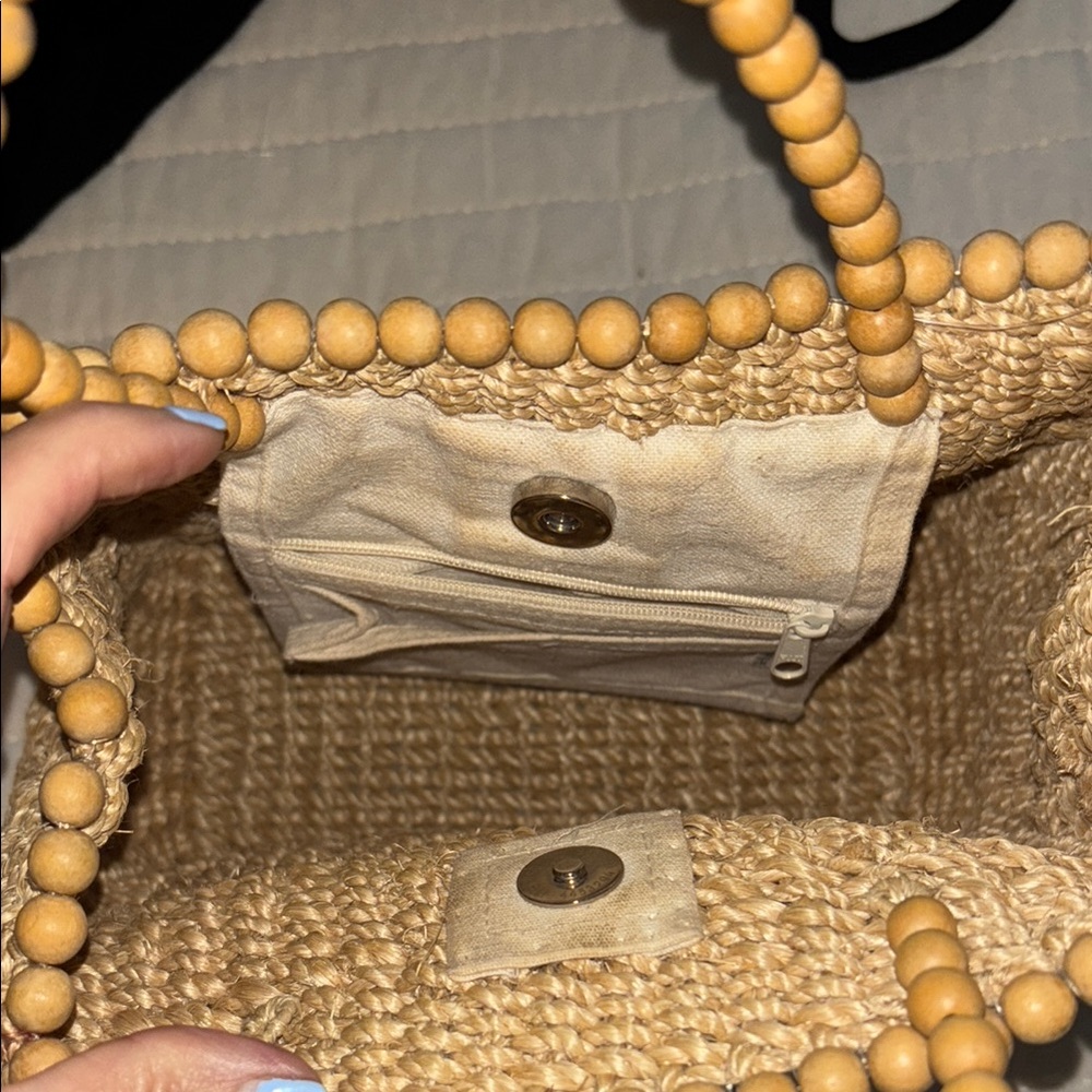 Nine West Tan Woven Women's Bag - Picture 3 of 4